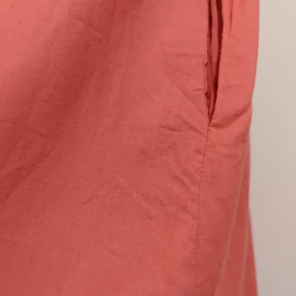 Anthropologie Moulinette Soeurs Pink Embroidered Cotton Dress - Picture 8 of 10